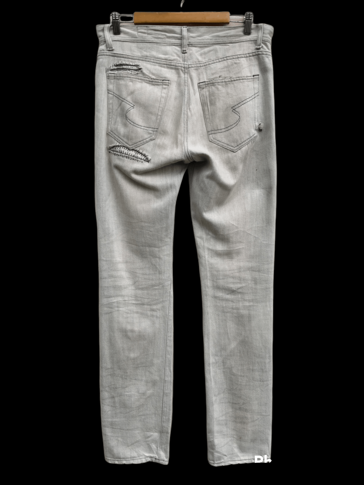 Hysteric Glamour Rare!! Vtg Semantic Design Distressed Boro Stitching Denim Size US 32 / EU 48 - 4 Thumbnail