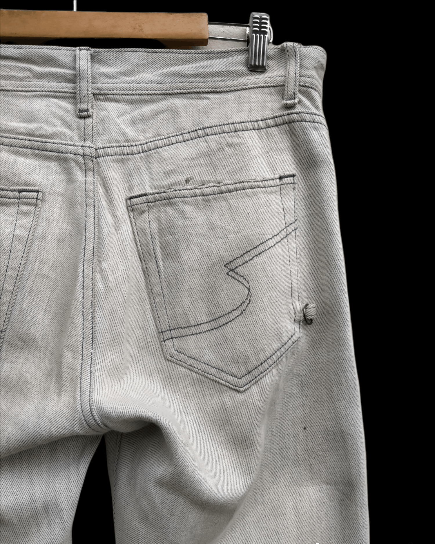 Hysteric Glamour Rare!! Vtg Semantic Design Distressed Boro Stitching Denim Size US 32 / EU 48 - 15 Thumbnail