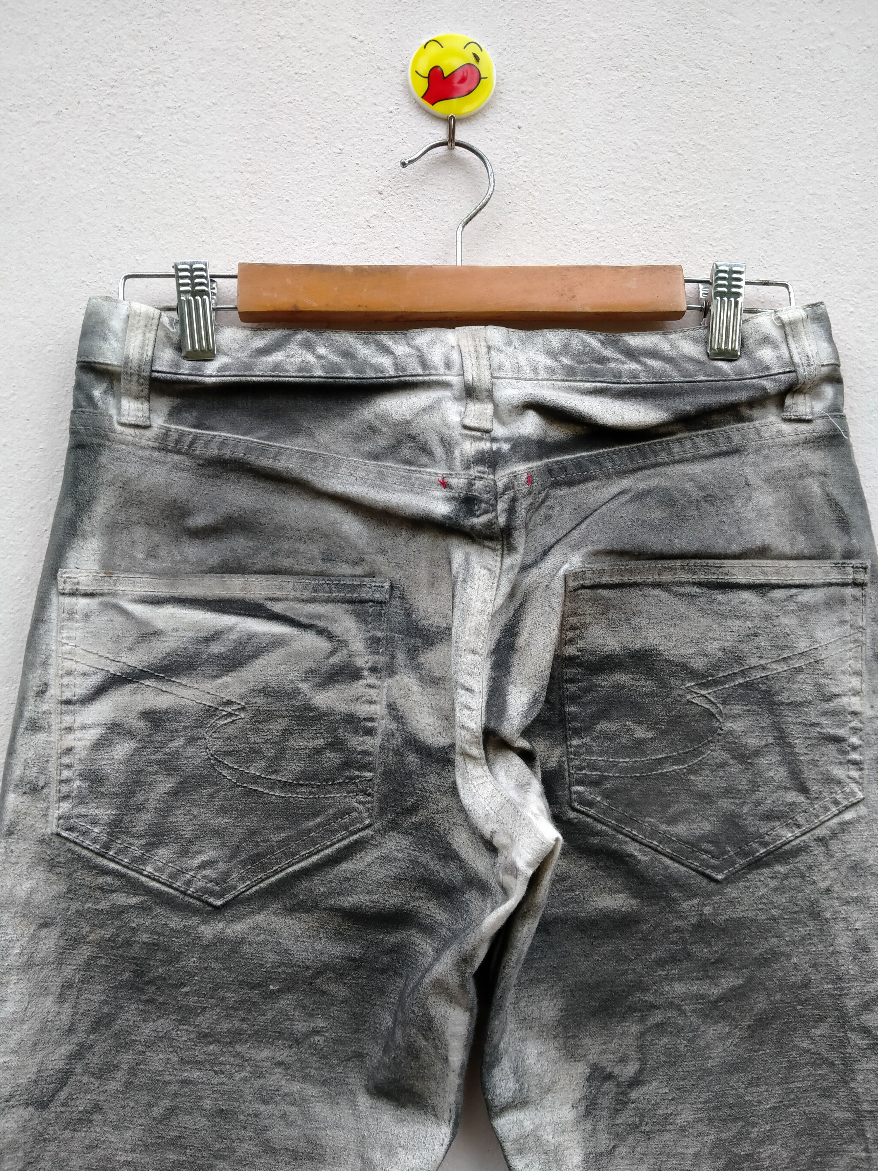 semanticdesign Vintage Japan Made Semantics Design Distressed Waxed Denim Size US 30 / EU 46 - 16 Thumbnail