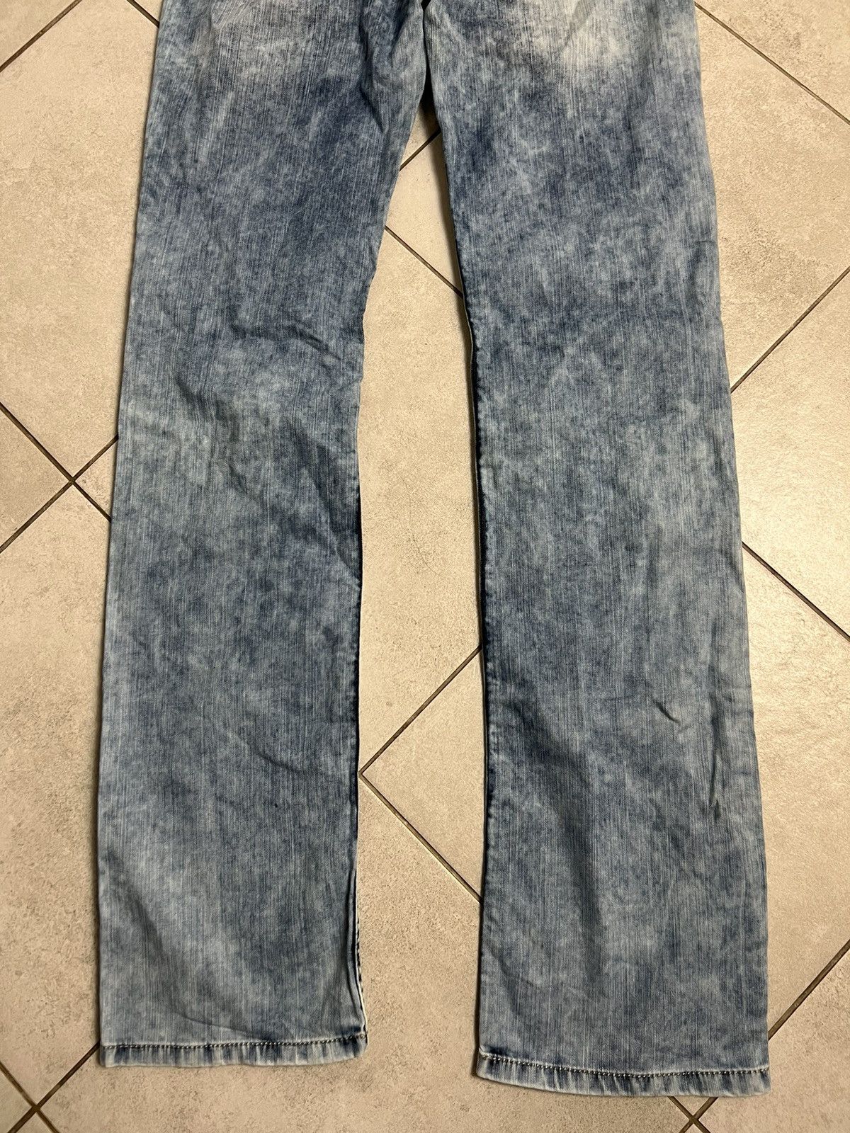 Ed Hardy Rare Vintage Ed Hardy Spellout Logo Denim Drip Pants Y2K 00s Size US 32 / EU 48 - 4 Thumbnail