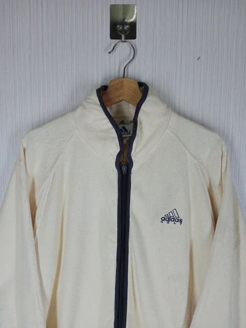 Adidas × Vintage Vintage 90s Adidas Small Logo Zipper Fleece Jacket Size US XL / EU 56 / 4 - 1 Thumbnail