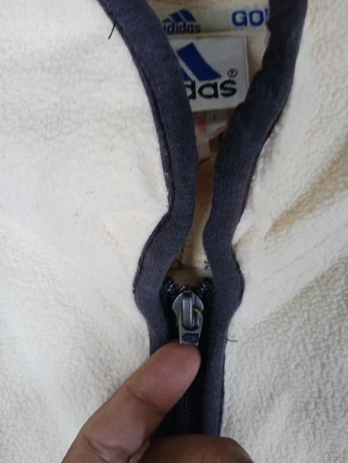 Adidas × Vintage Vintage 90s Adidas Small Logo Zipper Fleece Jacket Size US XL / EU 56 / 4 - 6 Thumbnail