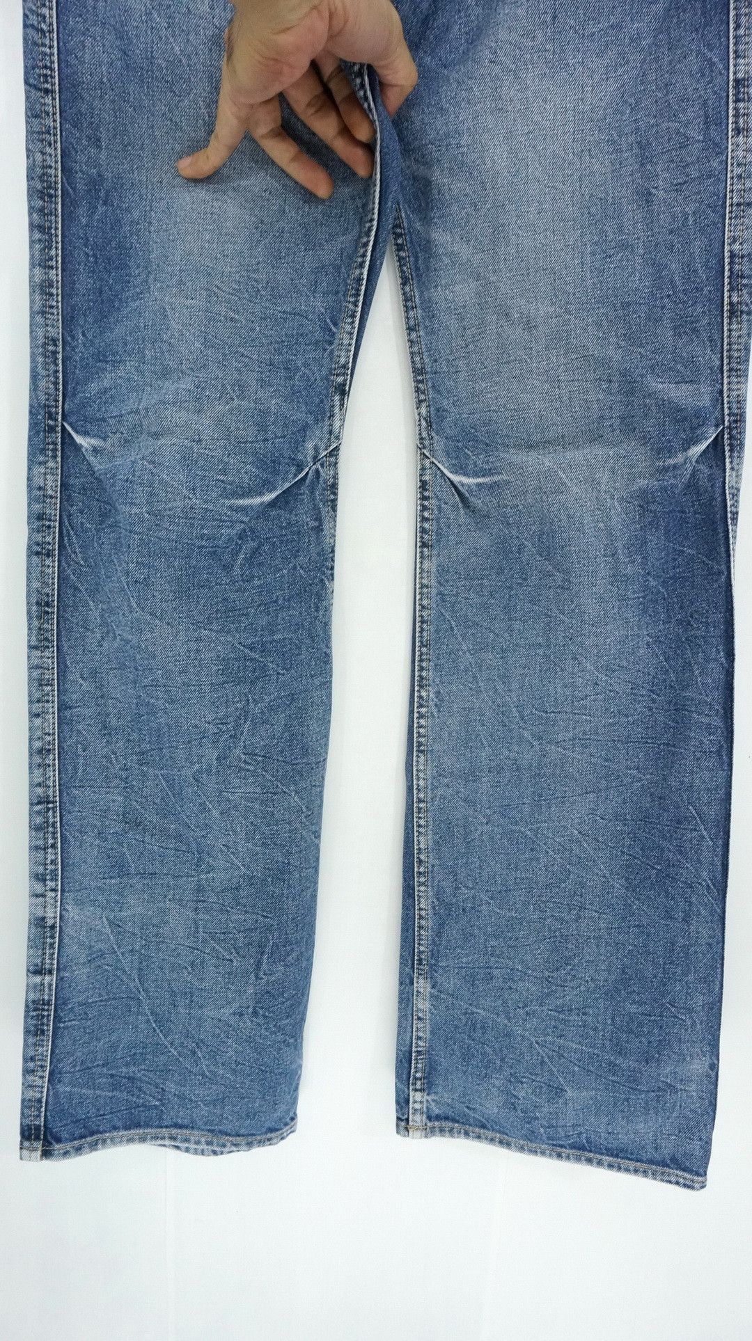 Japanese Brand 🔥 JACK SERIKA Vintage Wings Printed Flared Jeans Size US 30 / EU 46 - 6 Thumbnail