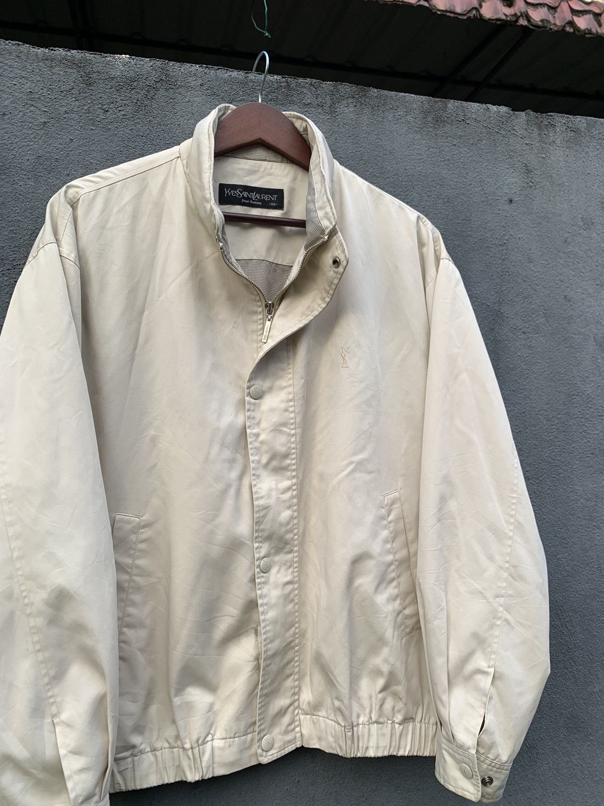 Yves Saint Laurent 👹VINTAGE YVES SAINT LAURENT EMBROIDERY LOGO JACKET Size US L / EU 52-54 / 3 - 3 Thumbnail