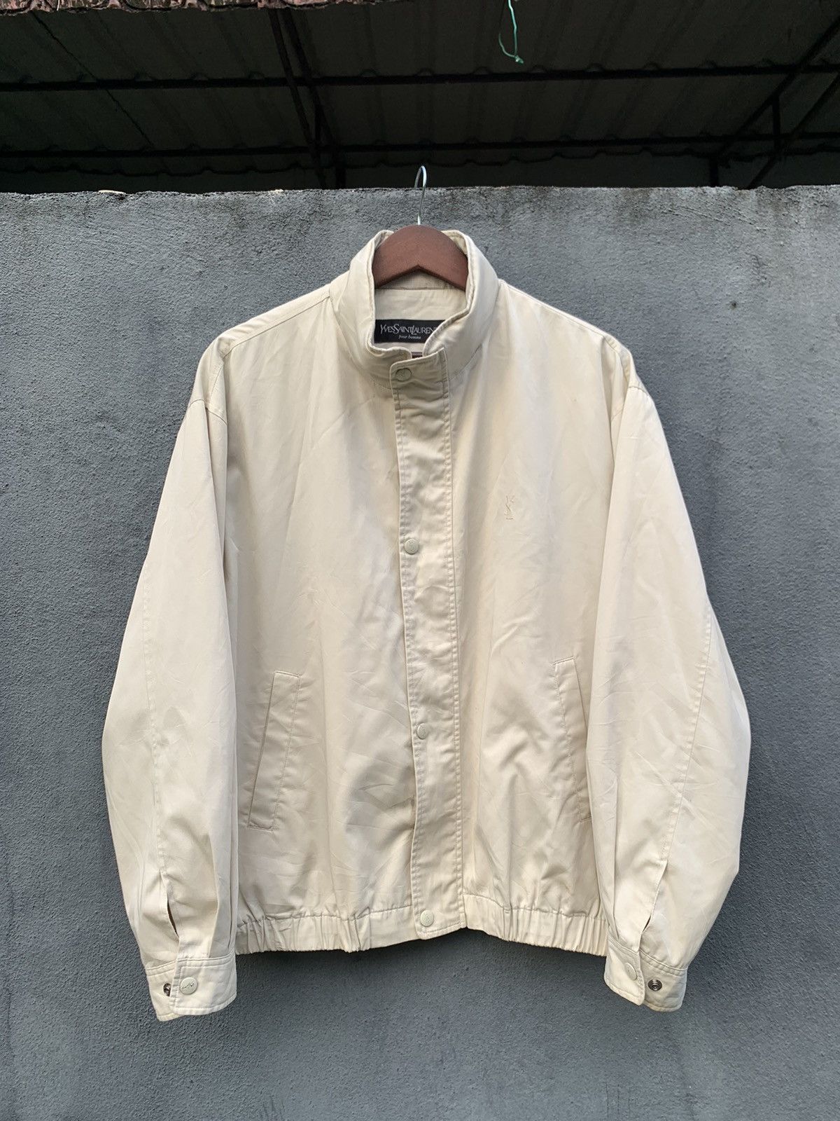 Yves Saint Laurent 👹VINTAGE YVES SAINT LAURENT EMBROIDERY LOGO JACKET Size US L / EU 52-54 / 3 - 7 Thumbnail