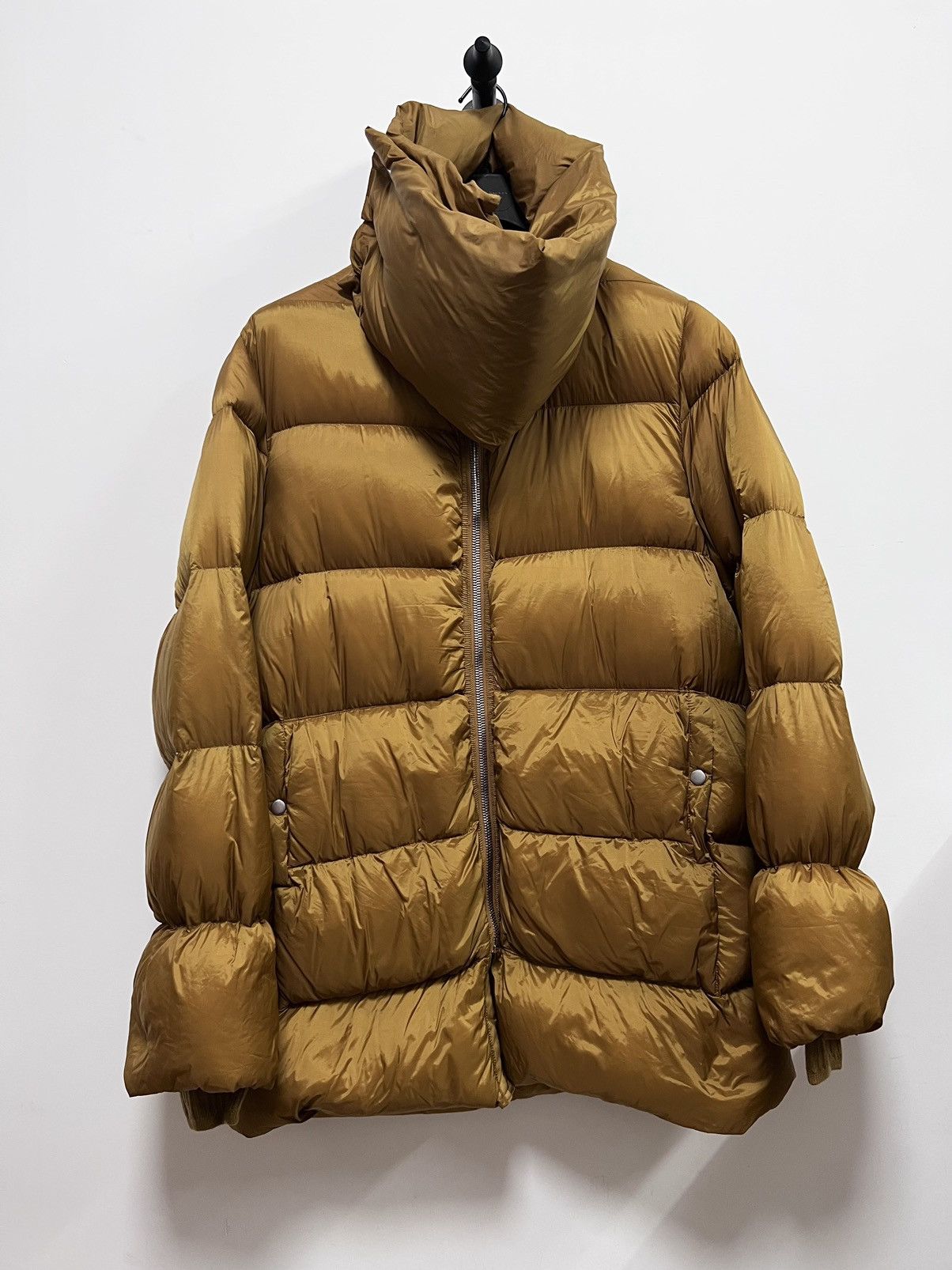 Rick Owens FW17 RR Funnel Neck Down Coat in Topaz Size US M / EU 48-50 / 2 - 1 Thumbnail