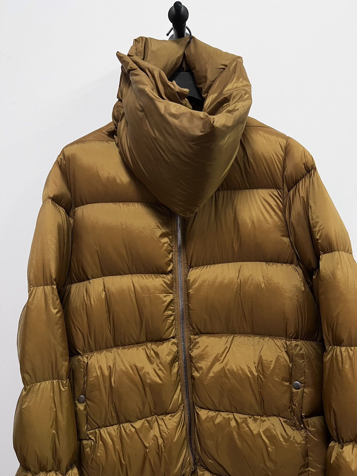 Rick Owens FW17 RR Funnel Neck Down Coat in Topaz Size US M / EU 48-50 / 2 - 3 Thumbnail