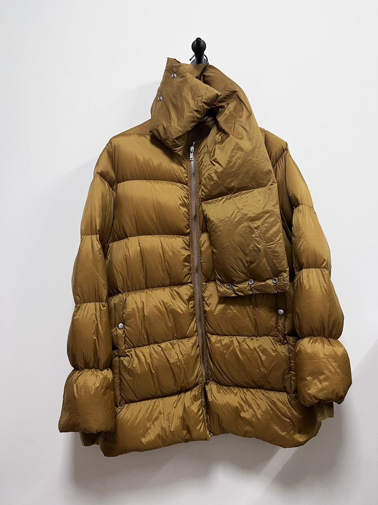 Rick Owens FW17 RR Funnel Neck Down Coat in Topaz Size US M / EU 48-50 / 2 - 2 Thumbnail