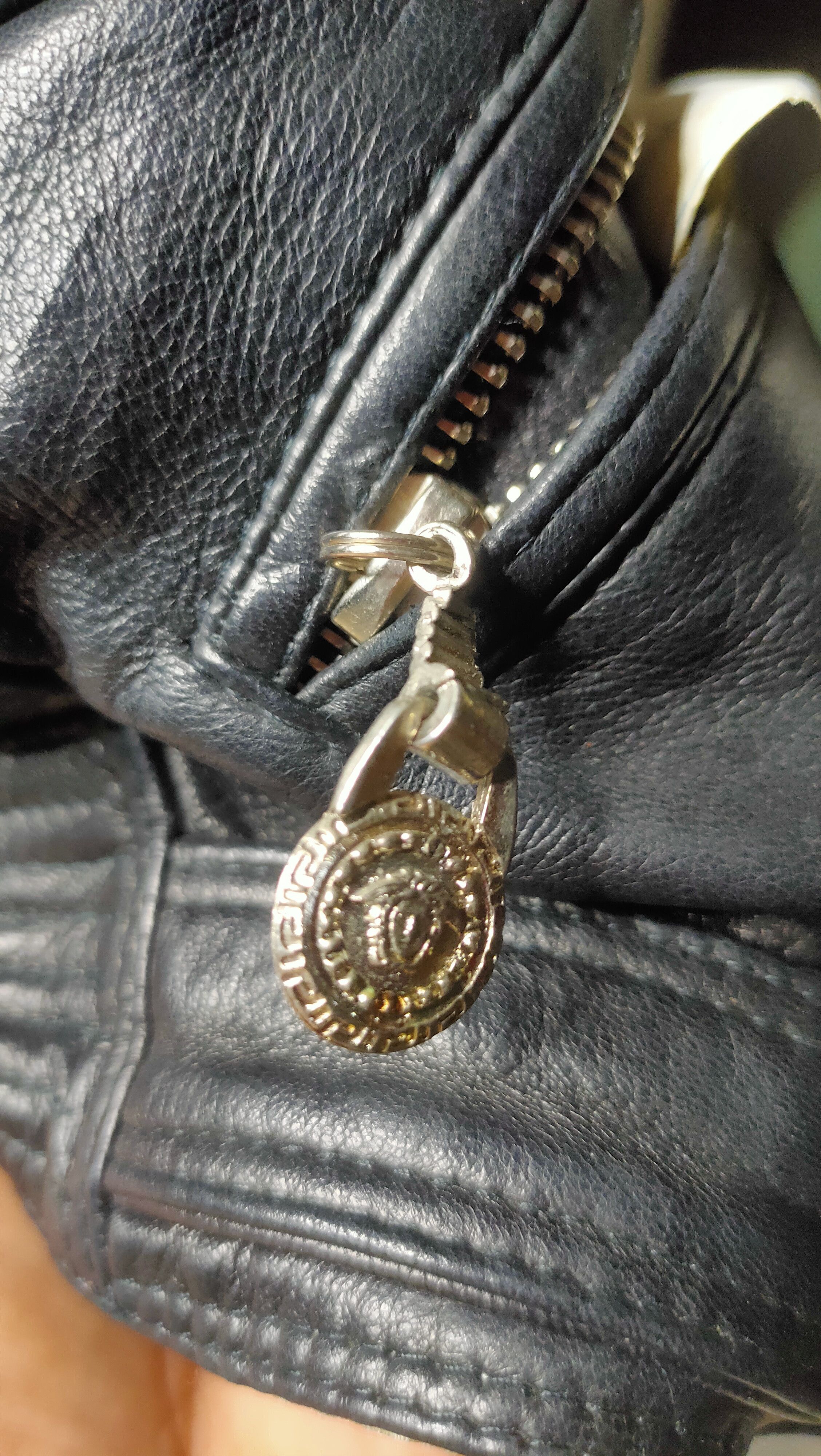 Versace 💥OFFER 💥 Gianni Versace 80s Leather Jacket Size XS / US 0-2 / IT 36-38 - 6 Thumbnail