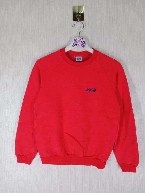 Asics Rare Vintage 90s Asics Small Logo Sweatshirt Size US S / EU 44-46 / 1 - 1 Thumbnail