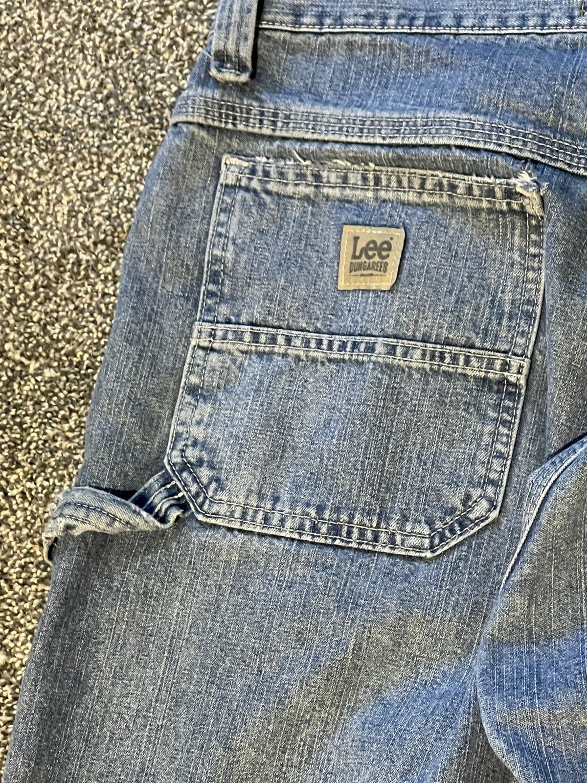 Lee × Vintage Vintage Lee Distressed Baggy Carpenter Denim Size US 34 / EU 50 - 11 Thumbnail