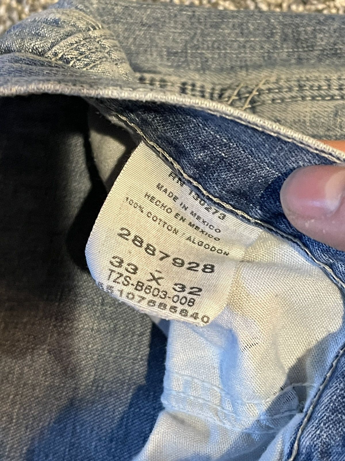 Lee × Vintage Vintage Lee Distressed Baggy Carpenter Denim Size US 34 / EU 50 - 8 Thumbnail