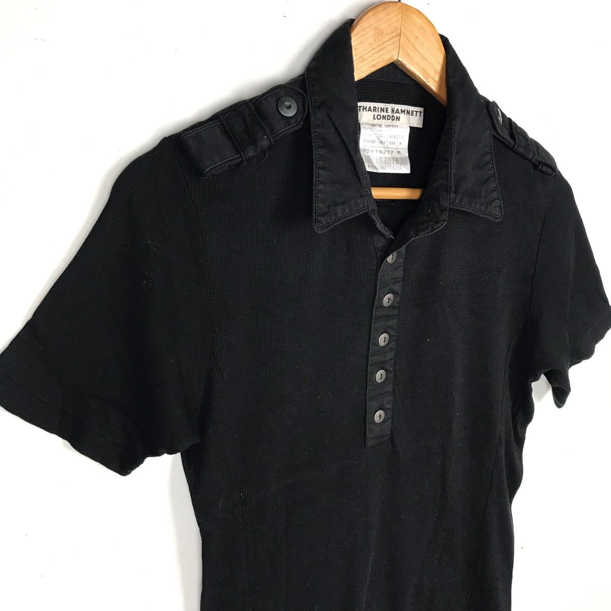 Japanese Brand × Katharine Hamnett London Katharine Hamnett London Black Ladies Polos Size ONE SIZE - 5 Thumbnail