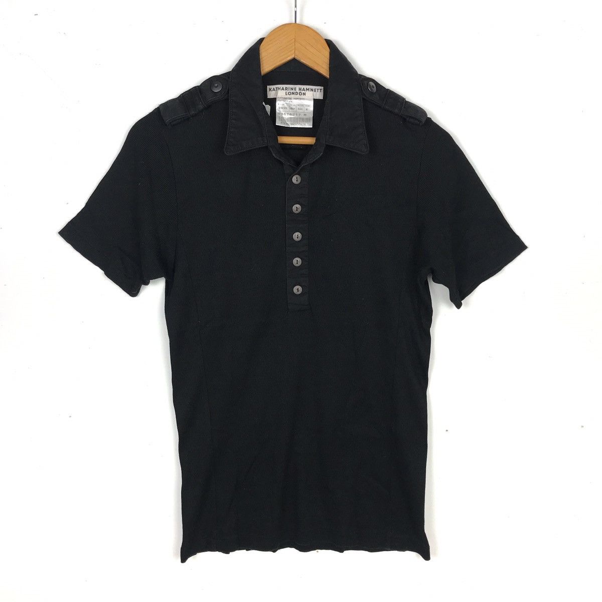 Japanese Brand × Katharine Hamnett London Katharine Hamnett London Black Ladies Polos Size ONE SIZE - 1 Thumbnail