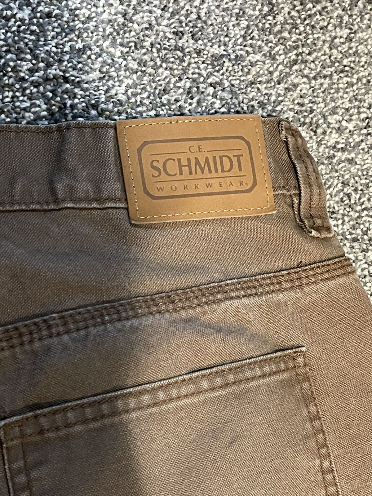 Vintage C.E. Schmidt Canvas Carpenter Work Pants 33 x 32 Size US 34 / EU 50 - 10 Thumbnail