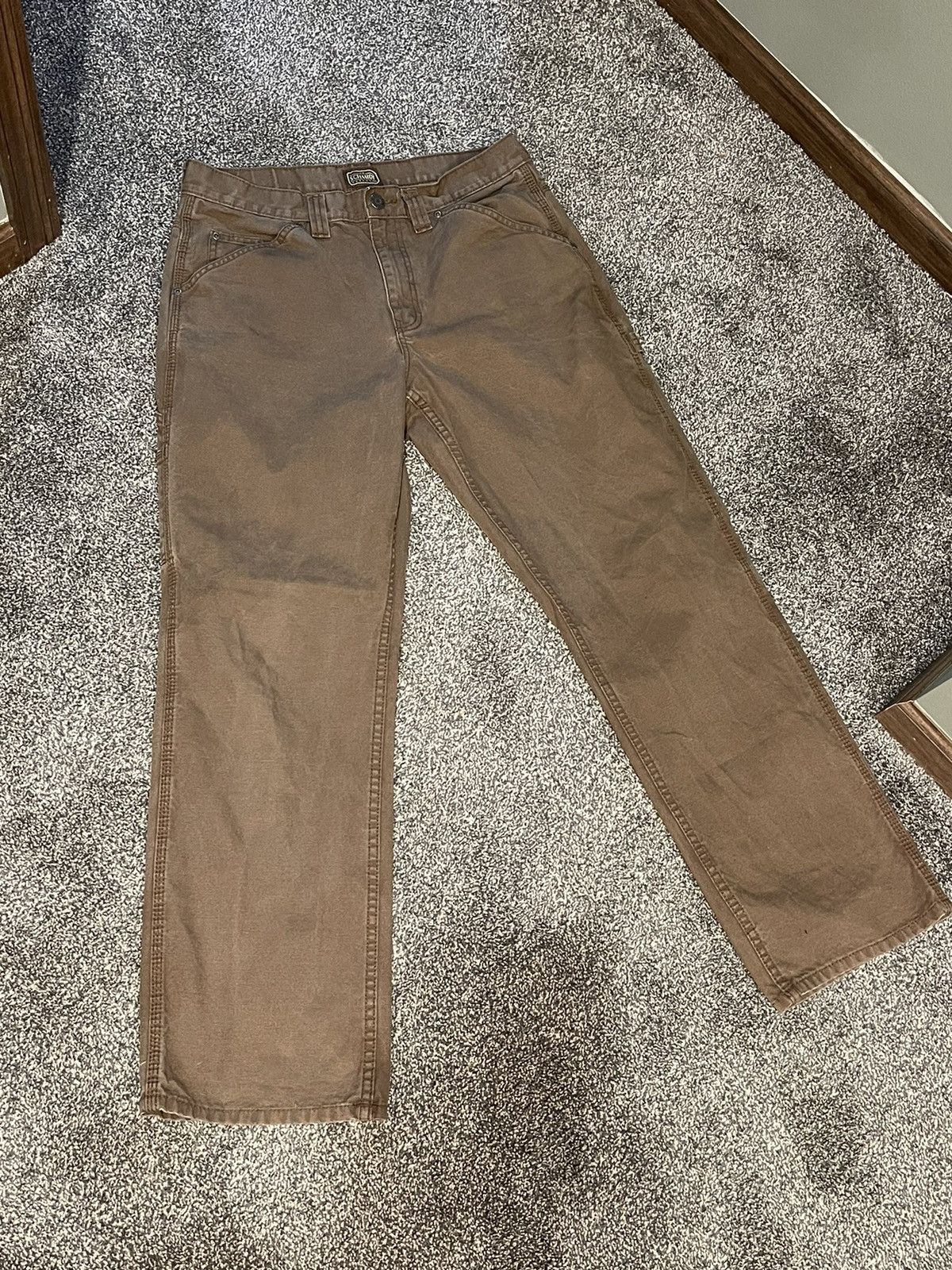 Vintage C.E. Schmidt Canvas Carpenter Work Pants 33 x 32 Size US 34 / EU 50 - 5 Thumbnail