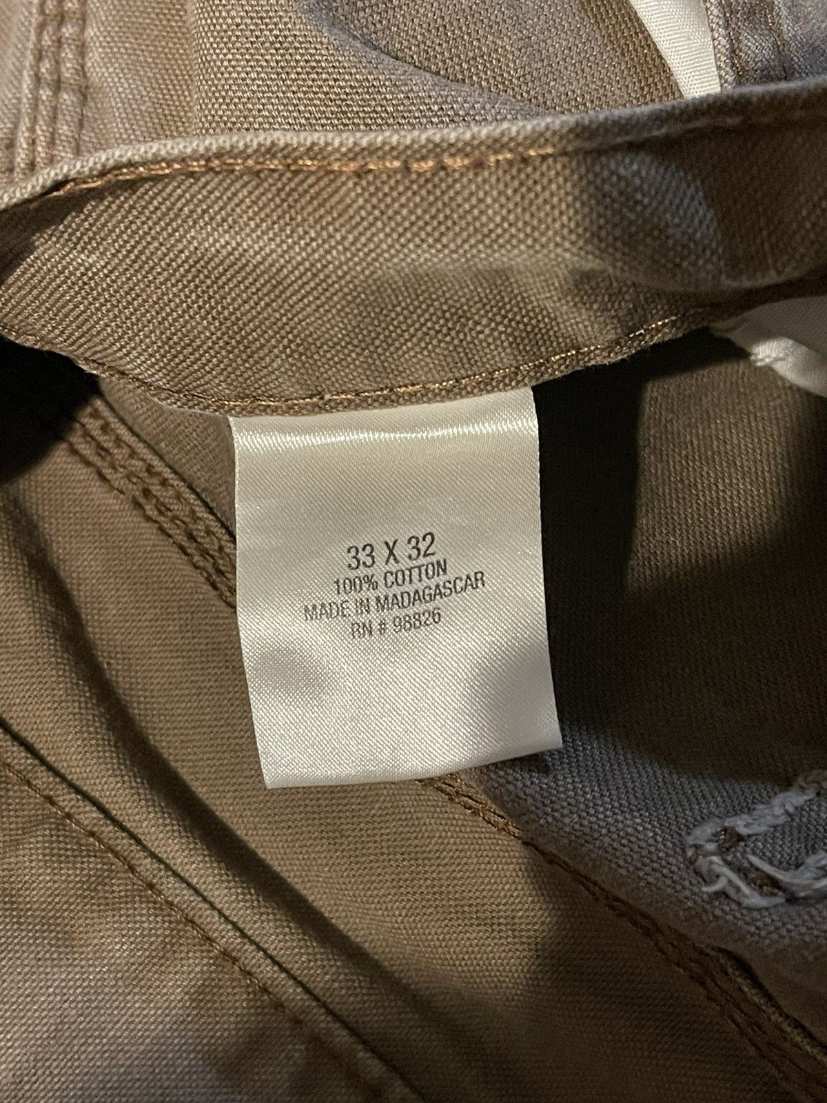 Vintage C.E. Schmidt Canvas Carpenter Work Pants 33 x 32 Size US 34 / EU 50 - 11 Thumbnail