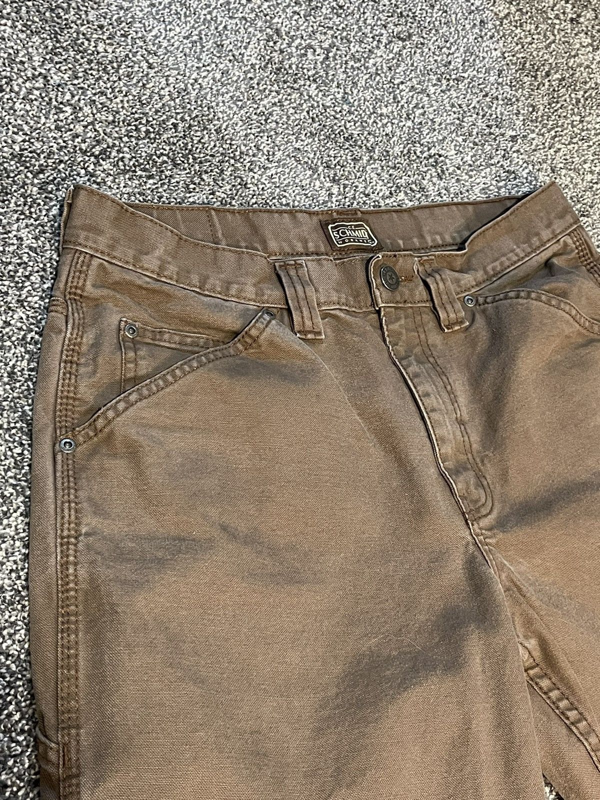 Vintage C.E. Schmidt Canvas Carpenter Work Pants 33 x 32 Size US 34 / EU 50 - 6 Thumbnail