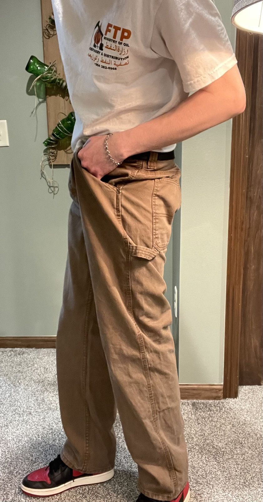 Vintage C.E. Schmidt Canvas Carpenter Work Pants 33 x 32 Size US 34 / EU 50 - 3 Thumbnail