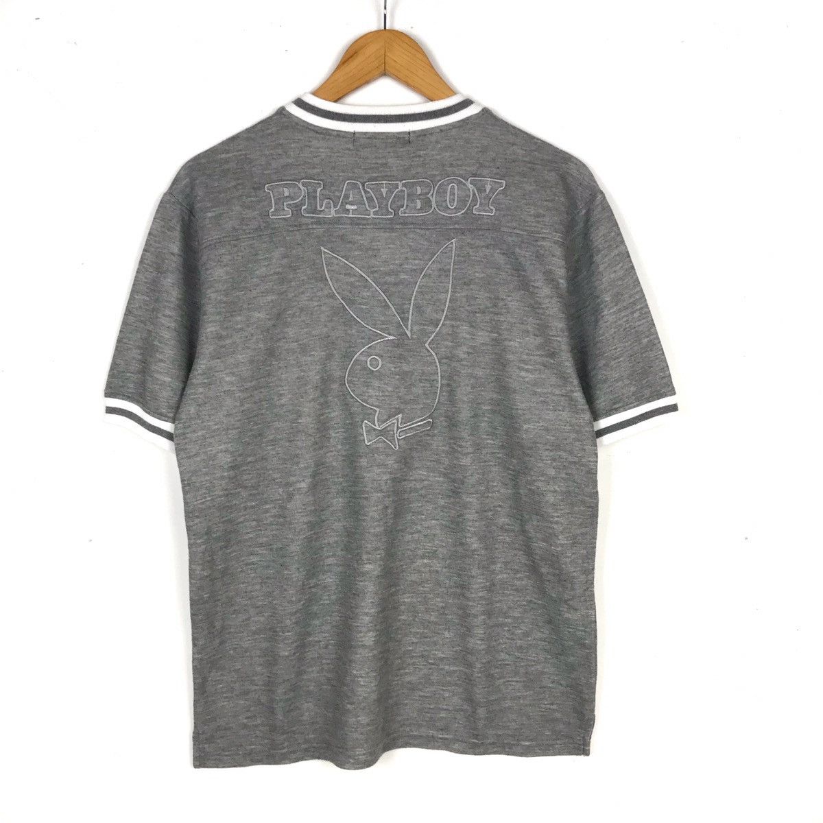 Playboy × Vintage Vintage 90s Playboy Big Bunny Logo T Shirt Size US L / EU 52-54 / 3 - 1 Thumbnail