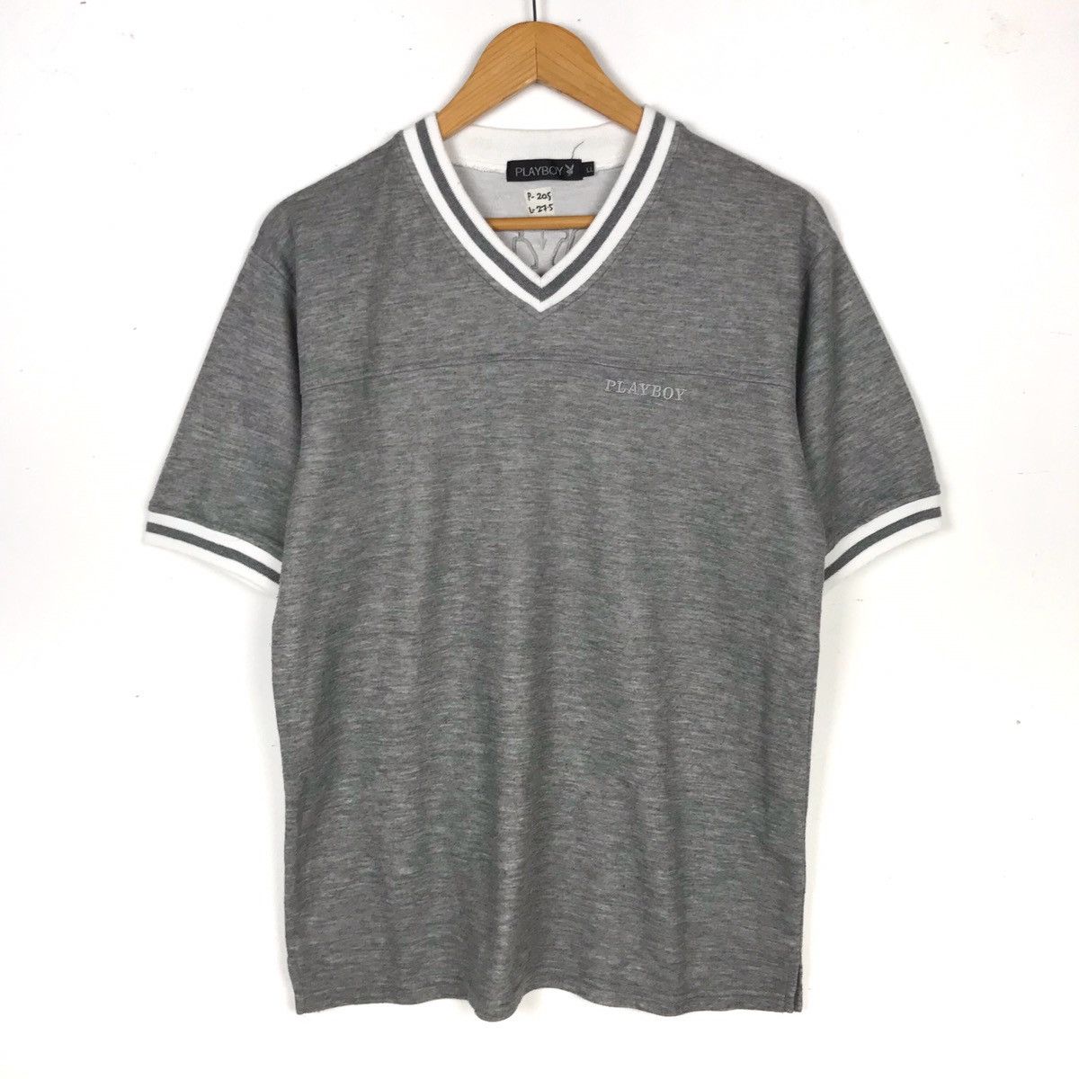 Playboy × Vintage Vintage 90s Playboy Big Bunny Logo T Shirt Size US L / EU 52-54 / 3 - 2 Thumbnail