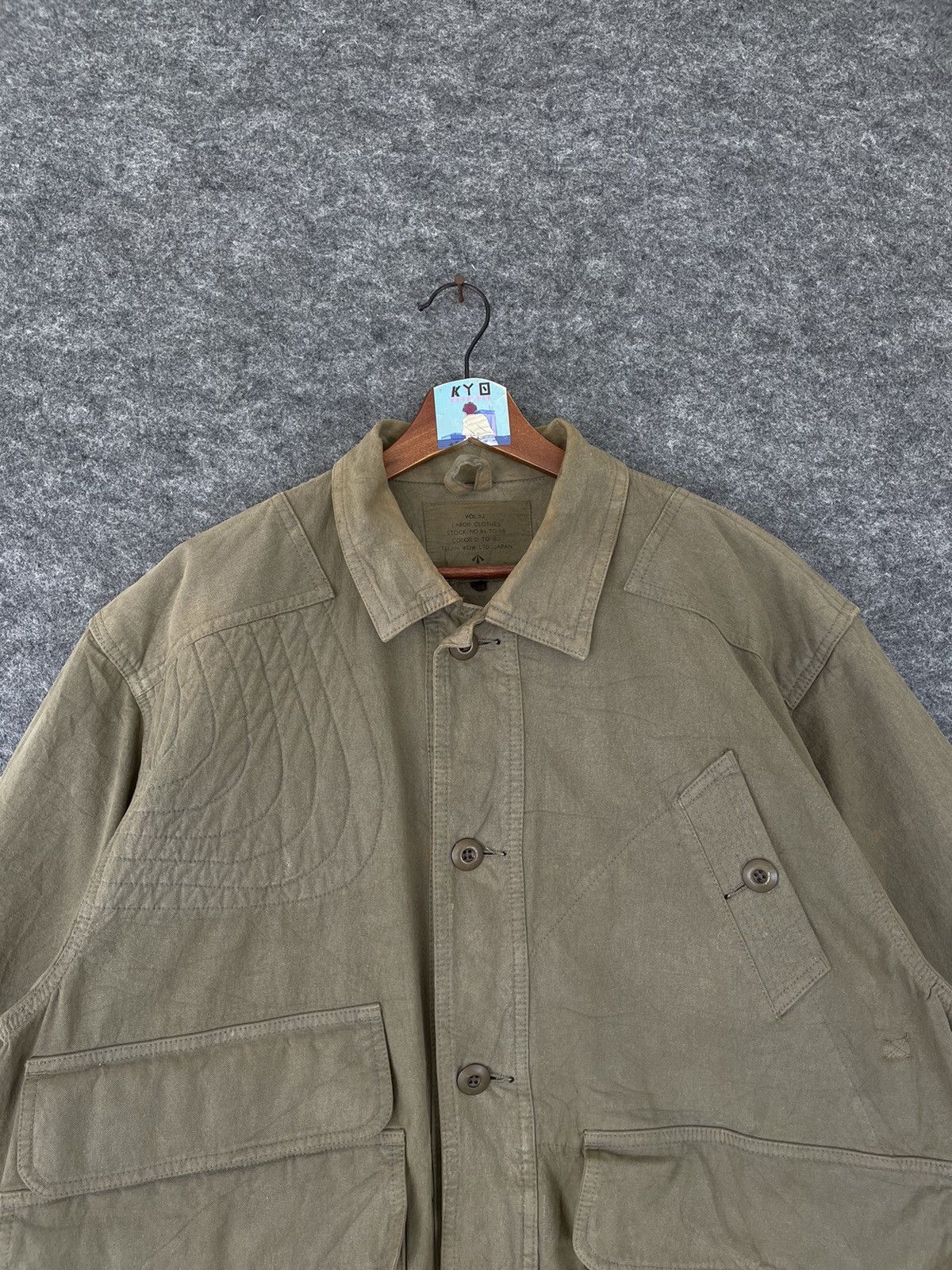 Japanese Brand VINTAGE 1973 LABOR CLOTHES JACKET Size US M / EU 48-50 / 2 - 2 Thumbnail