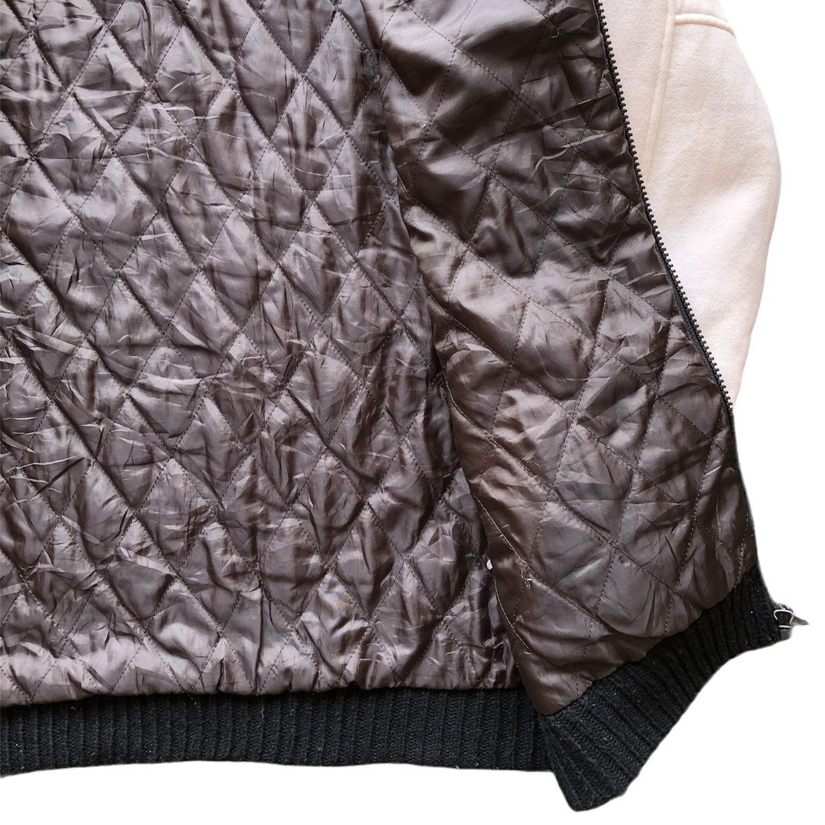 Japanese Brand Vintage Varsity Jacket Zipper Style Jacket Knit Fabric Size US S / EU 44-46 / 1 - 6 Thumbnail