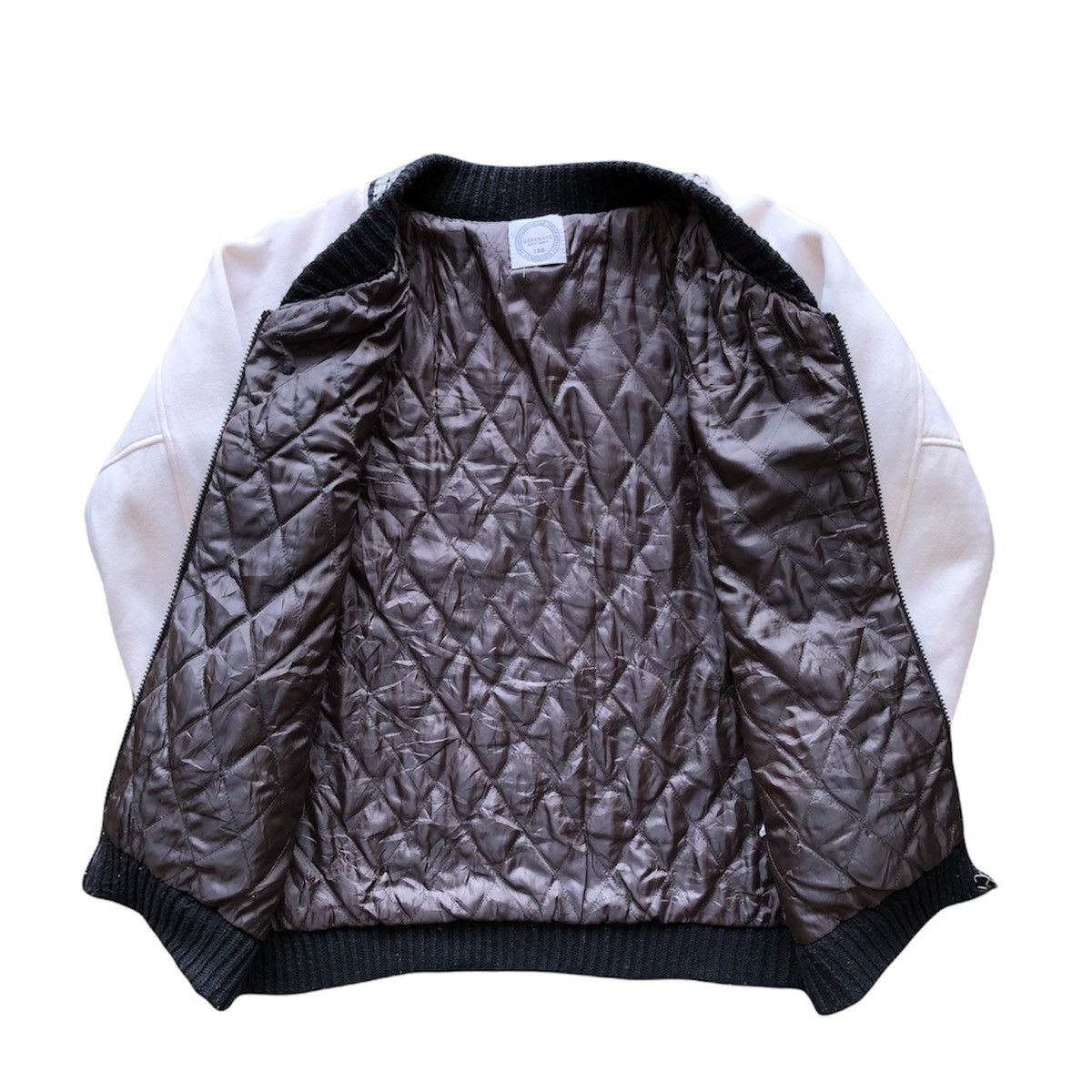 Japanese Brand Vintage Varsity Jacket Zipper Style Jacket Knit Fabric Size US S / EU 44-46 / 1 - 5 Thumbnail