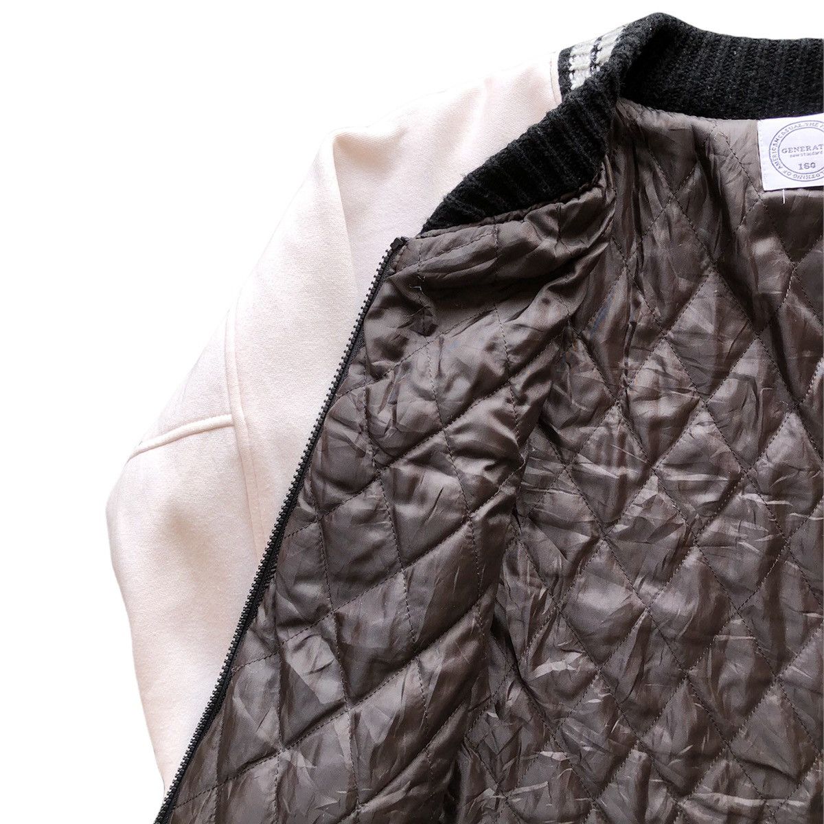 Japanese Brand Vintage Varsity Jacket Zipper Style Jacket Knit Fabric Size US S / EU 44-46 / 1 - 7 Thumbnail