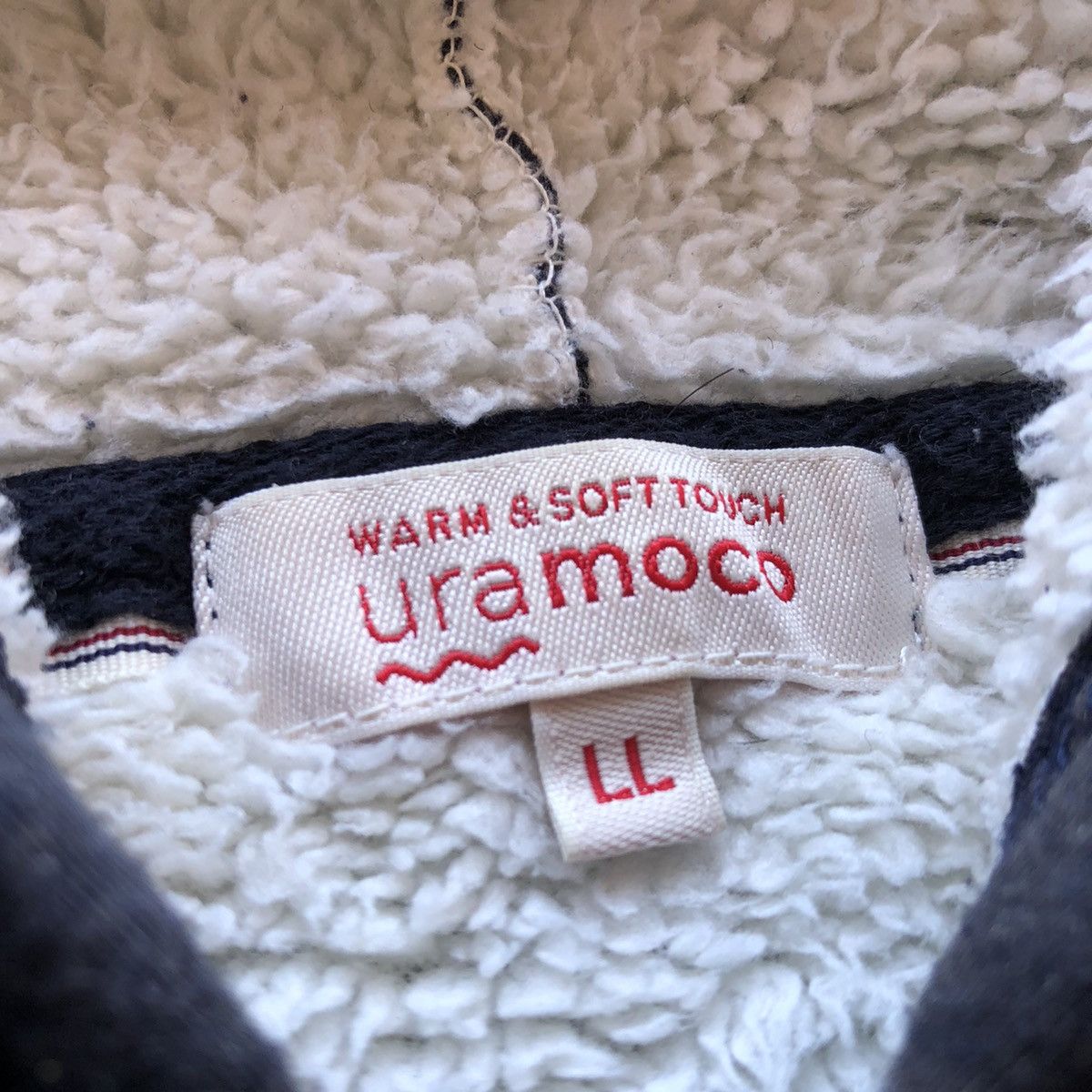 Japanese Brand Uramoco Sherpa Sweater Hoodie Plain Size US S / EU 44-46 / 1 - 12 Thumbnail