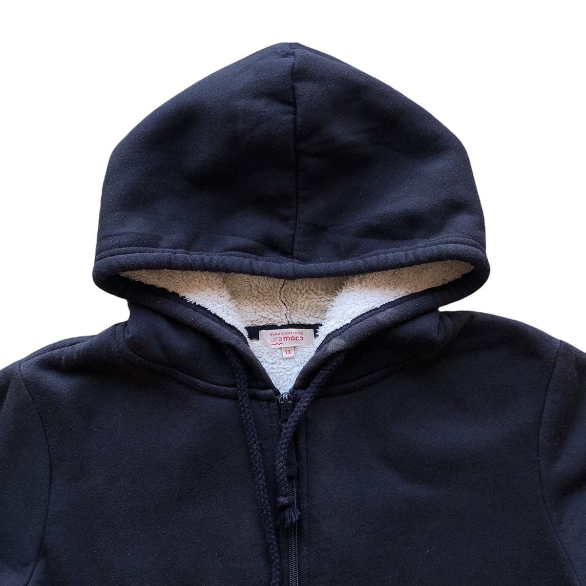 Japanese Brand Uramoco Sherpa Sweater Hoodie Plain Size US S / EU 44-46 / 1 - 2 Thumbnail