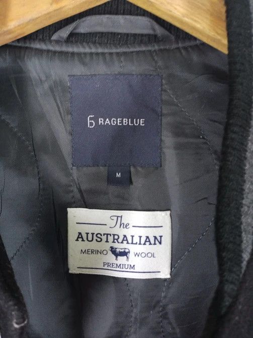 Japanese Brand × RAGEBLUE Rare Varsity Jacket Rageblue X The Australian Merino Jacket Size US M / EU 48-50 / 2 - 2 Thumbnail