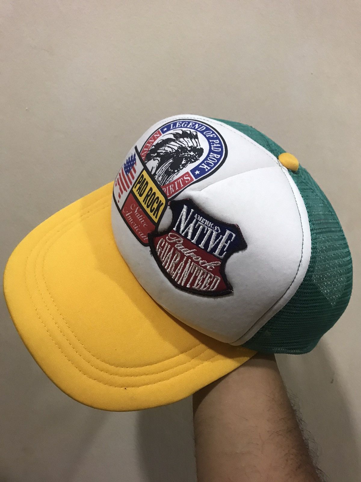 Vintage 🔥Vintage🔥 Pad Rock Native American Trucked Hat Size ONE SIZE - 1 Thumbnail