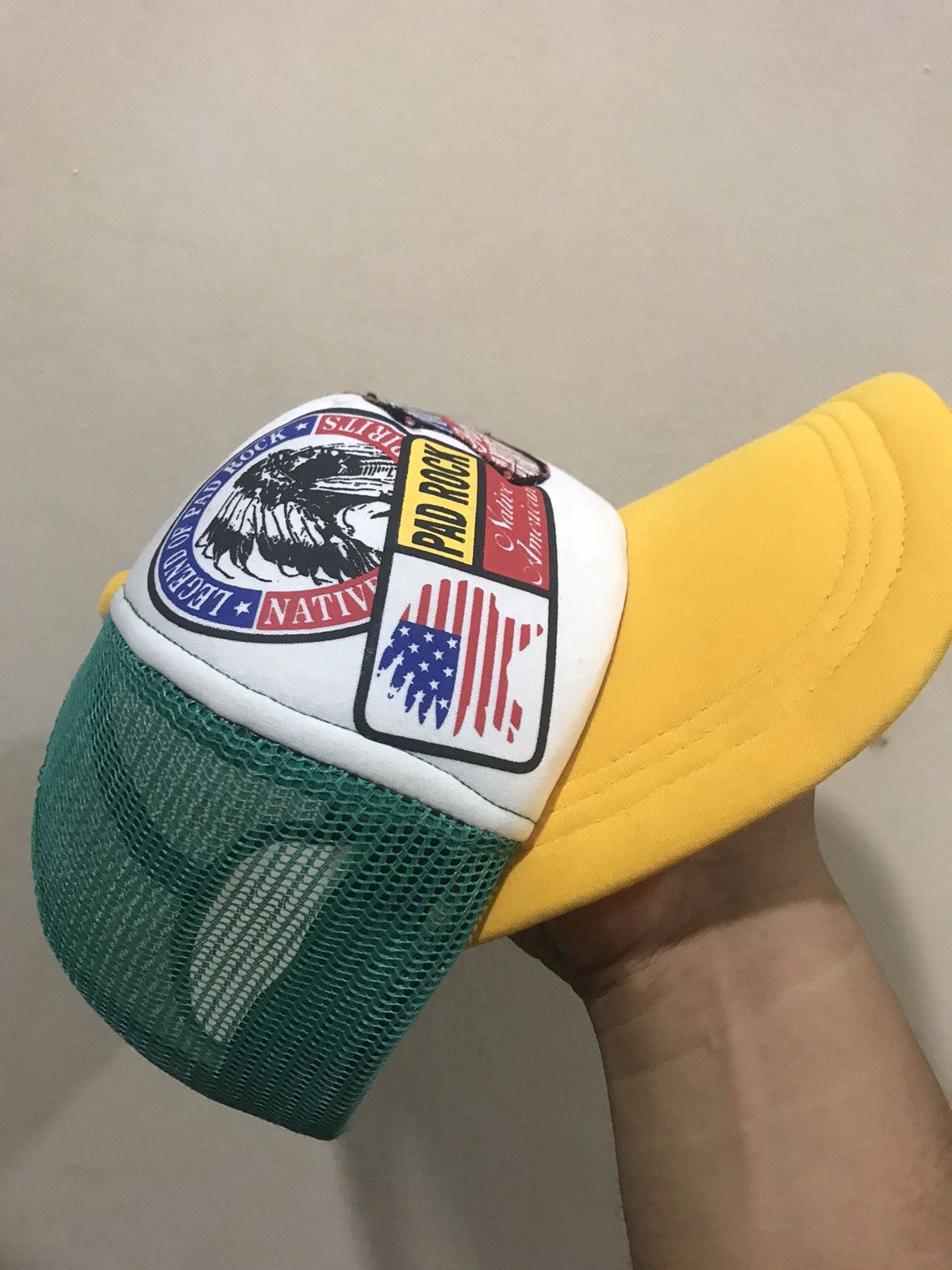 Vintage 🔥Vintage🔥 Pad Rock Native American Trucked Hat Size ONE SIZE - 2 Thumbnail