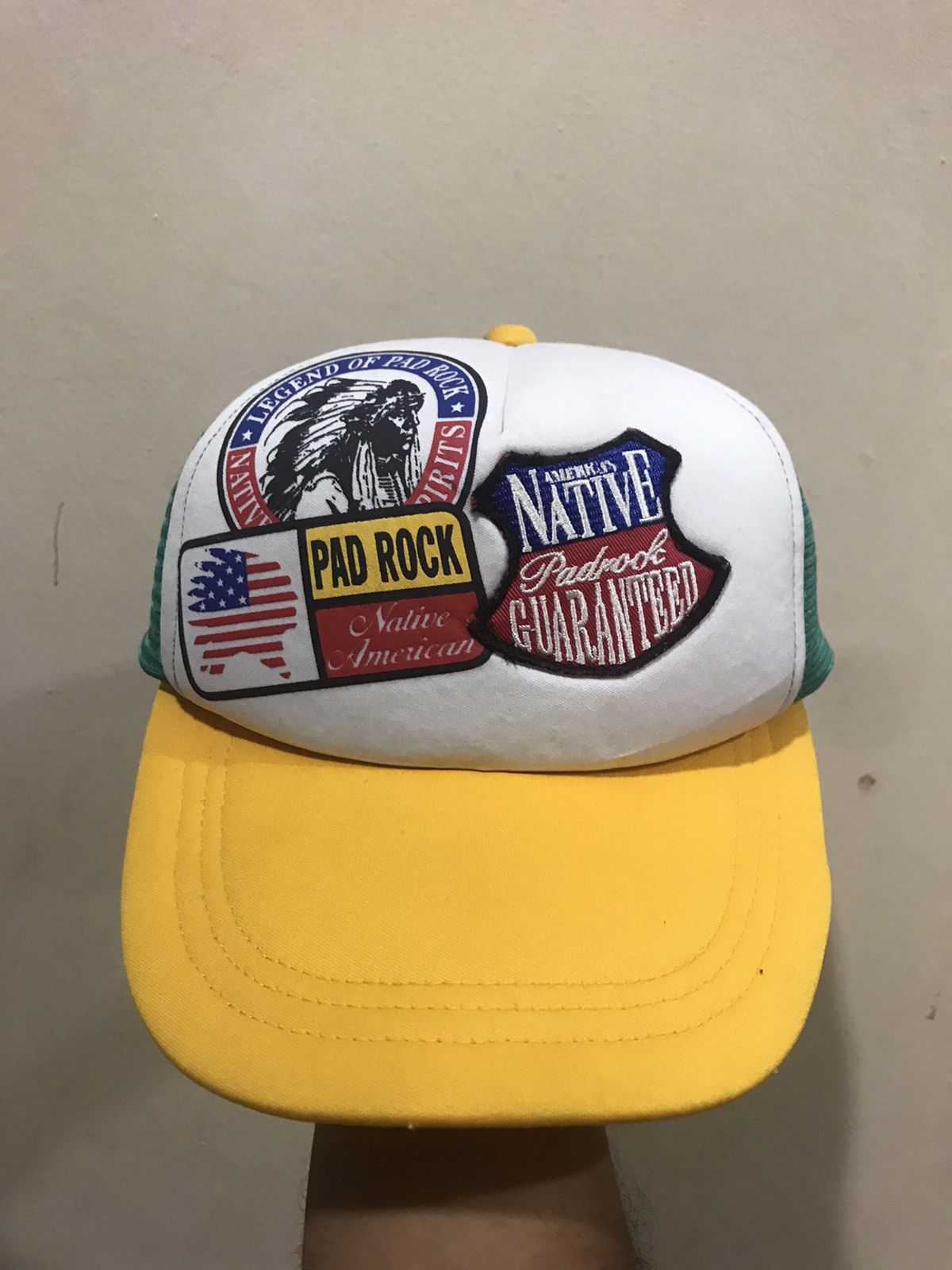 Vintage 🔥Vintage🔥 Pad Rock Native American Trucked Hat Size ONE SIZE - 3 Thumbnail