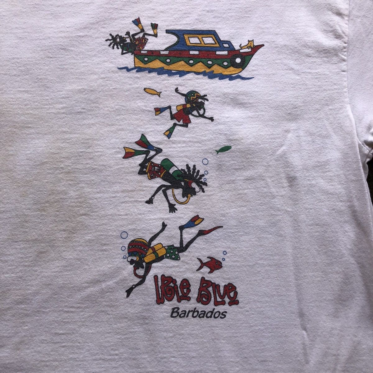 Vintage Vintage 90's Rastafari Snorkeling Single Stich Tee Size US L / EU 52-54 / 3 - 2 Thumbnail
