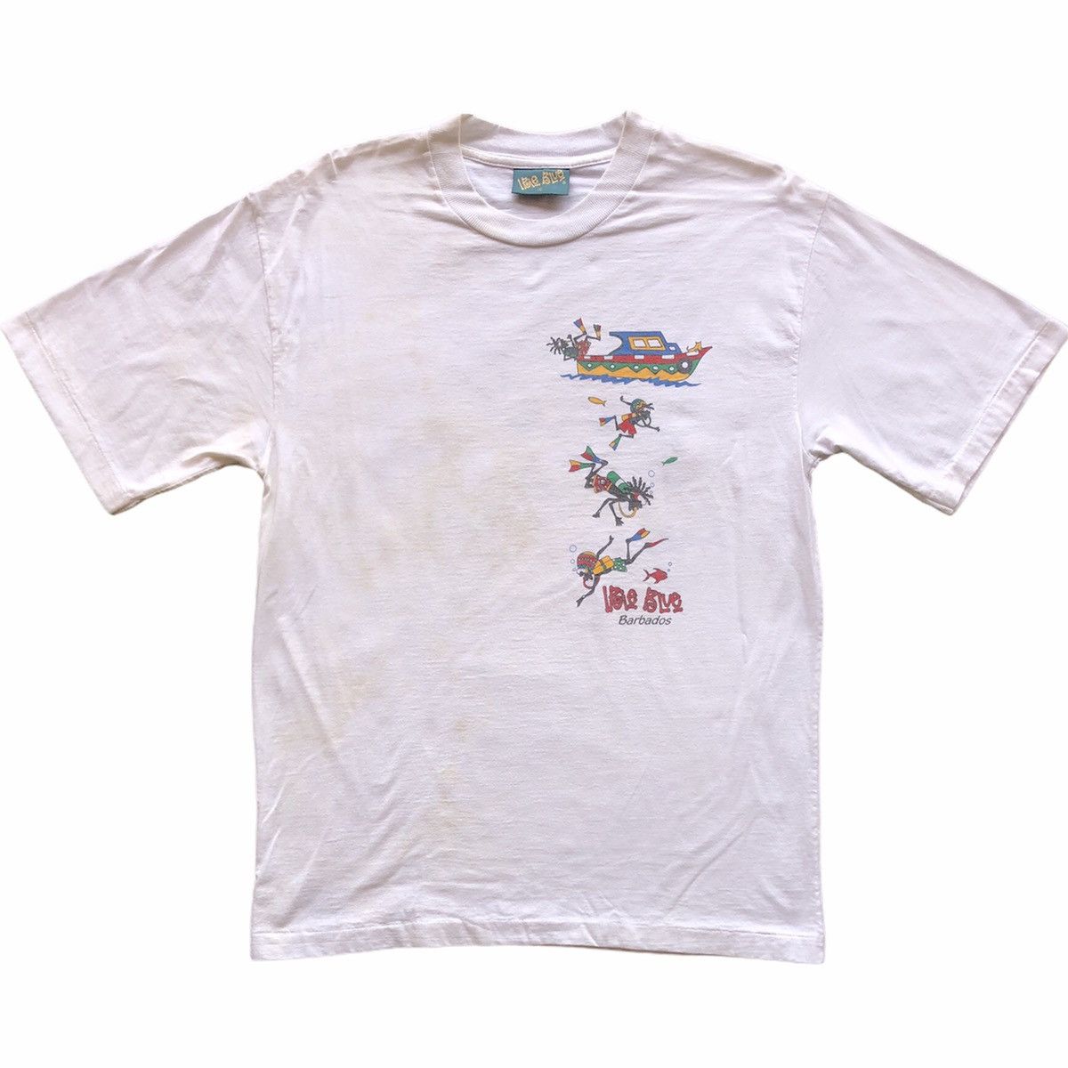 Vintage Vintage 90's Rastafari Snorkeling Single Stich Tee Size US L / EU 52-54 / 3 - 1 Thumbnail