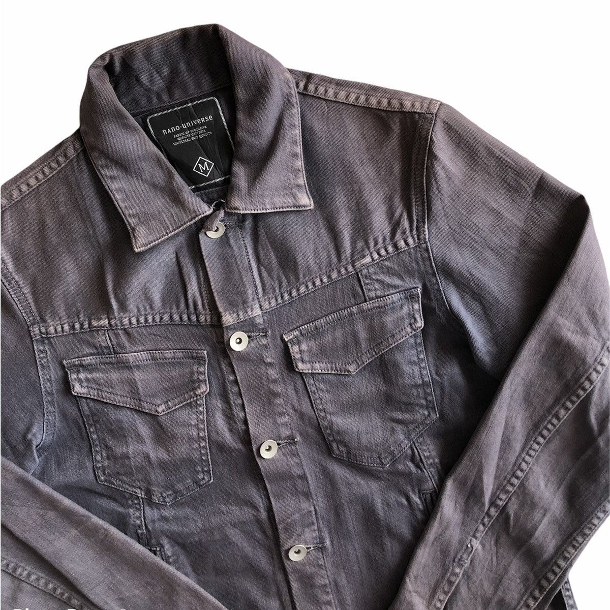 Japanese Brand Vintage 90's Trucker Denim Jacket by Nano Universe Size US S / EU 44-46 / 1 - 3 Thumbnail