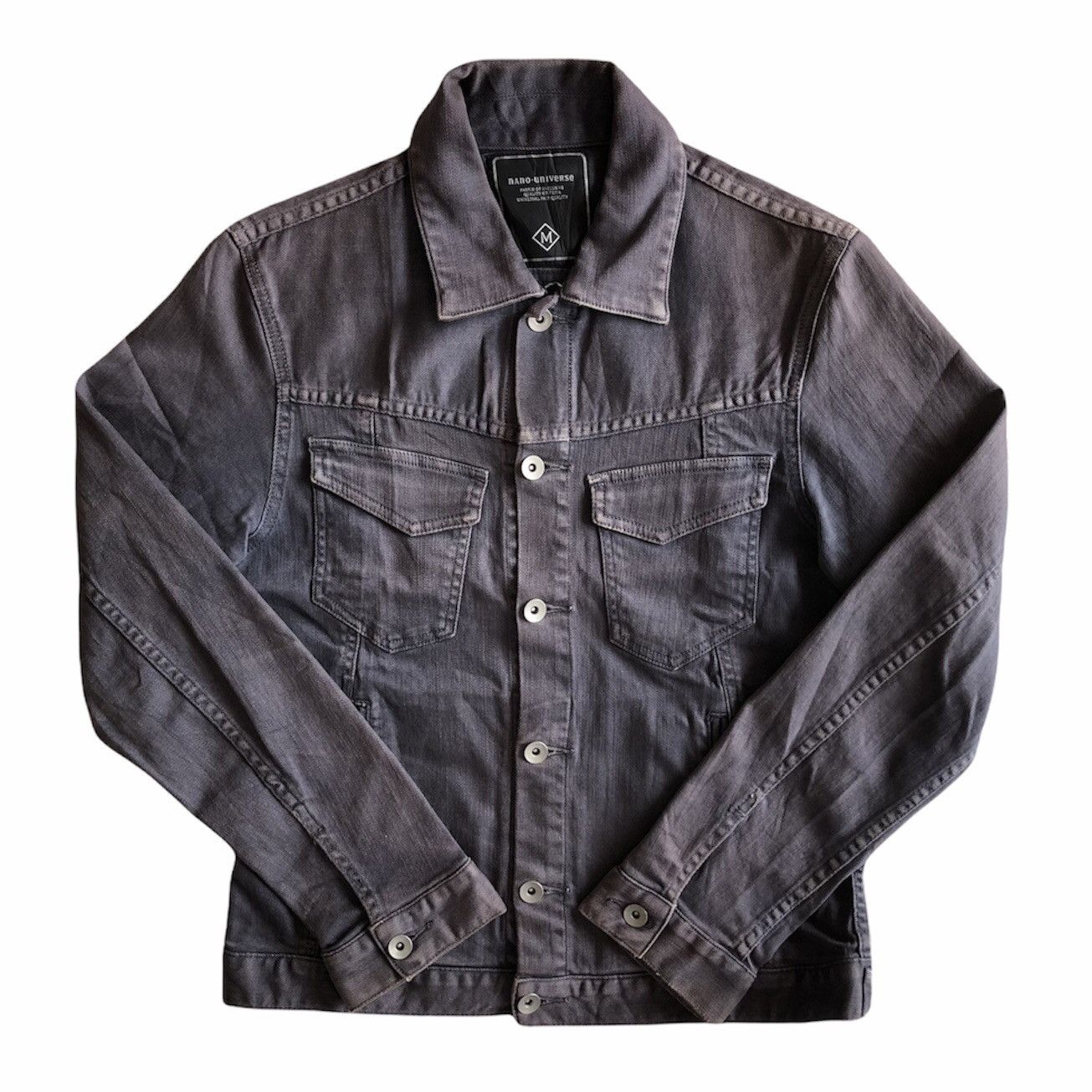 Japanese Brand Vintage 90's Trucker Denim Jacket by Nano Universe Size US S / EU 44-46 / 1 - 1 Thumbnail