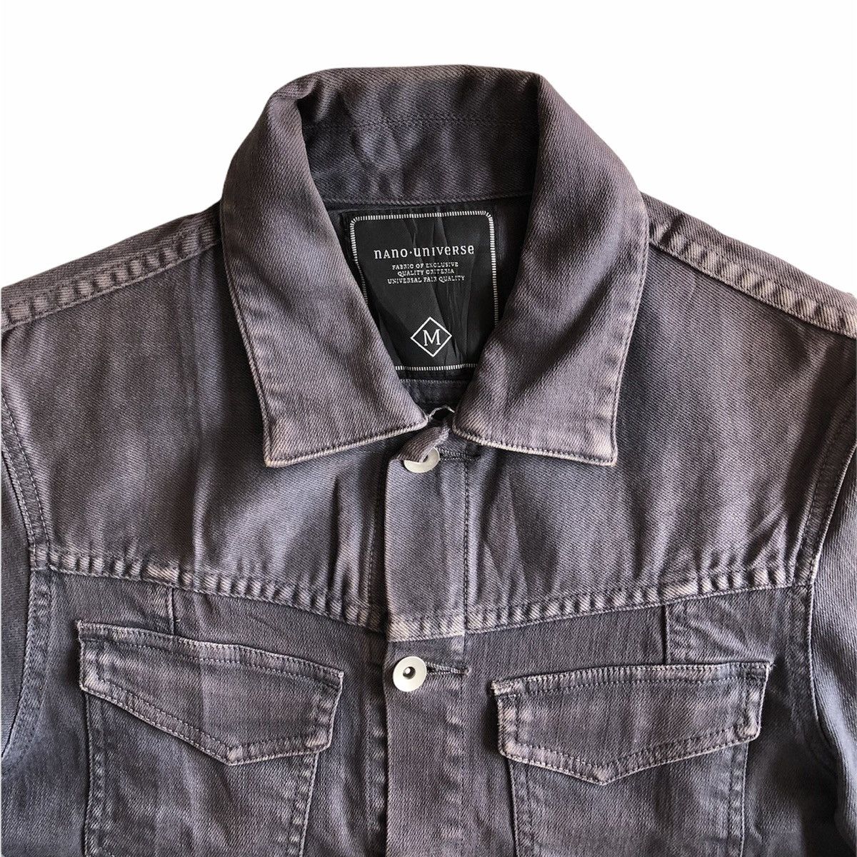 Japanese Brand Vintage 90's Trucker Denim Jacket by Nano Universe Size US S / EU 44-46 / 1 - 2 Thumbnail