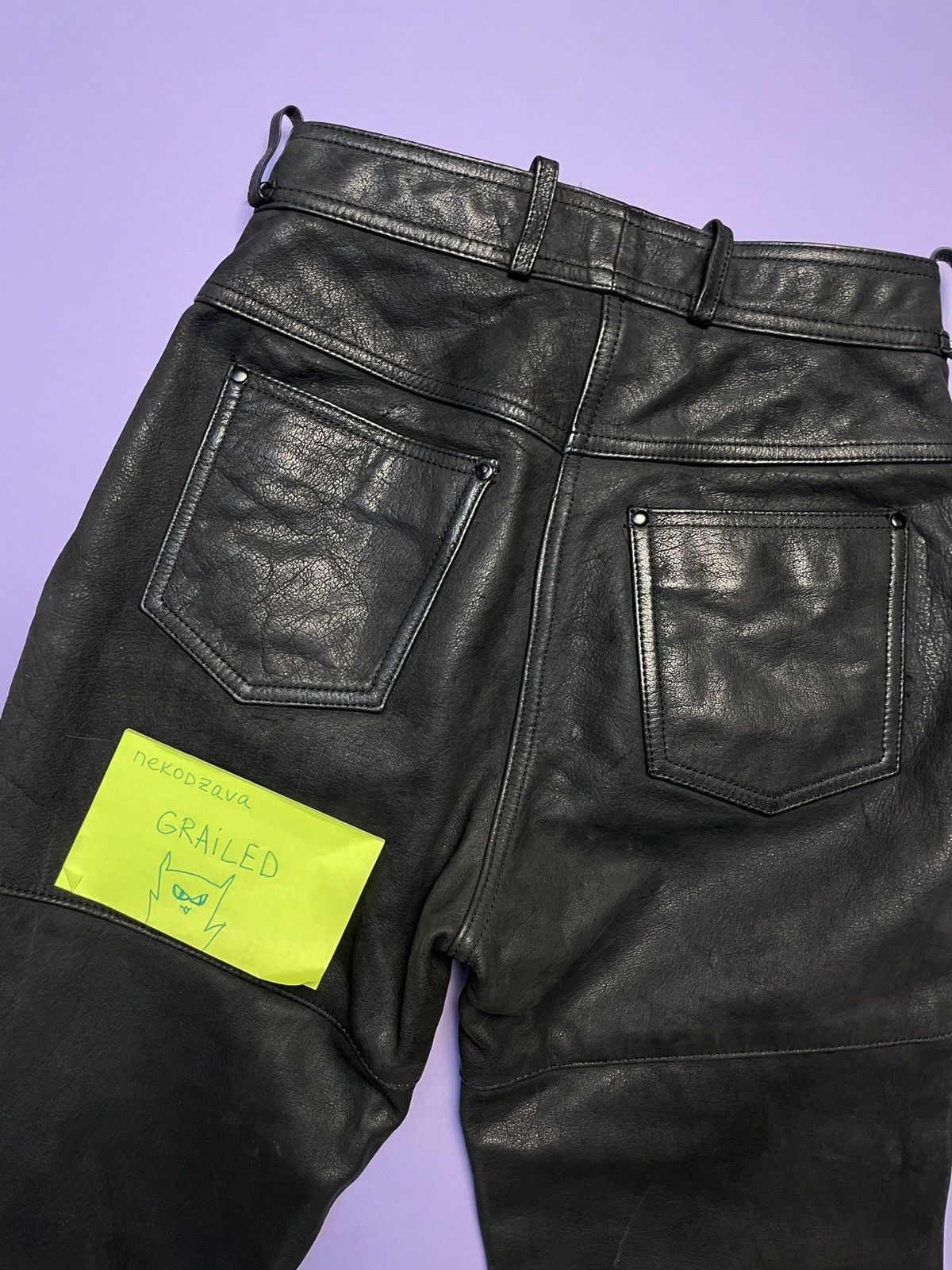 Hein Gericke Hein Gericke Leather Pants Size 26" / US 2 / IT 38 - 9 Thumbnail
