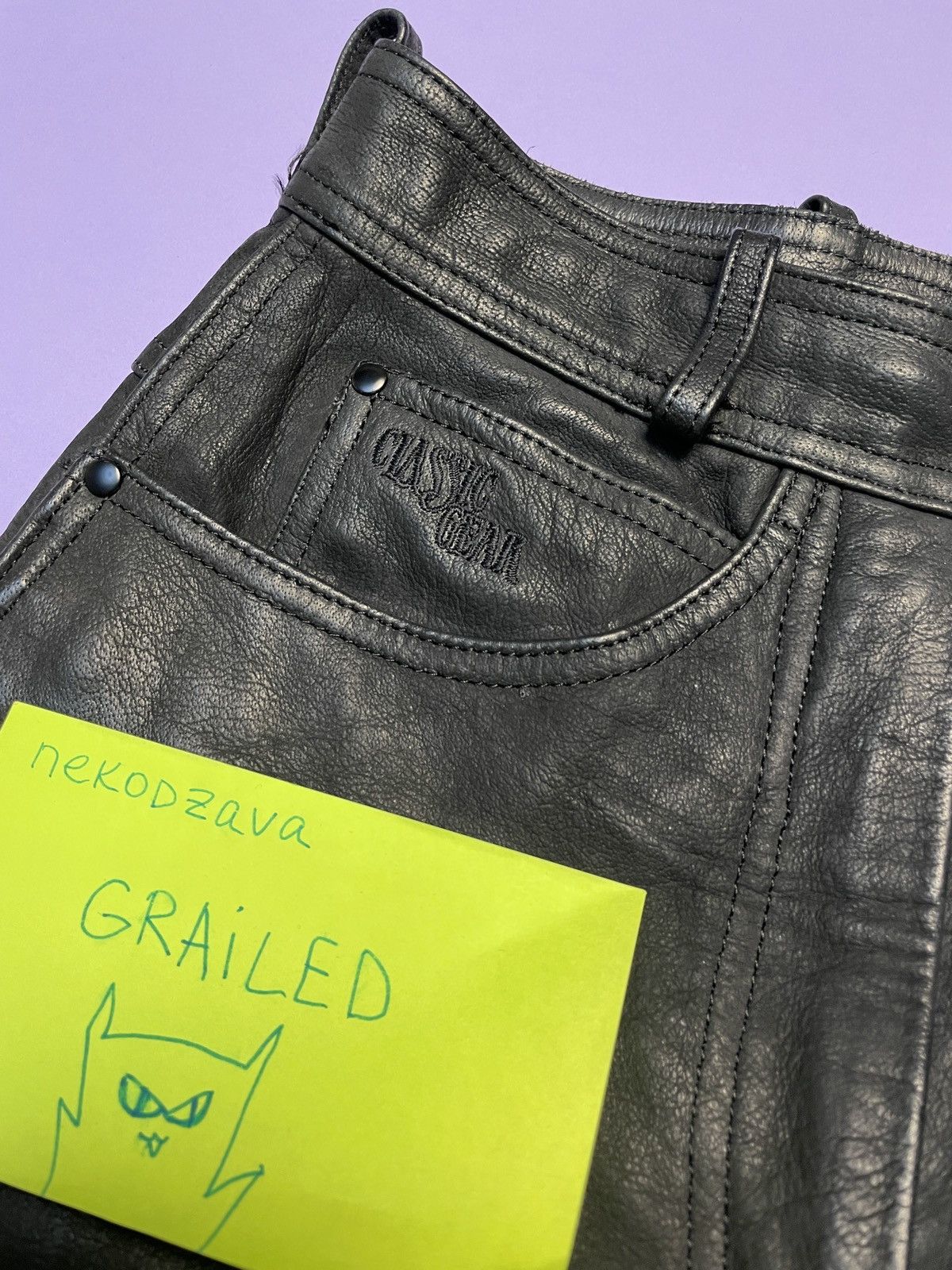 Hein Gericke Hein Gericke Leather Pants Size 26" / US 2 / IT 38 - 3 Thumbnail