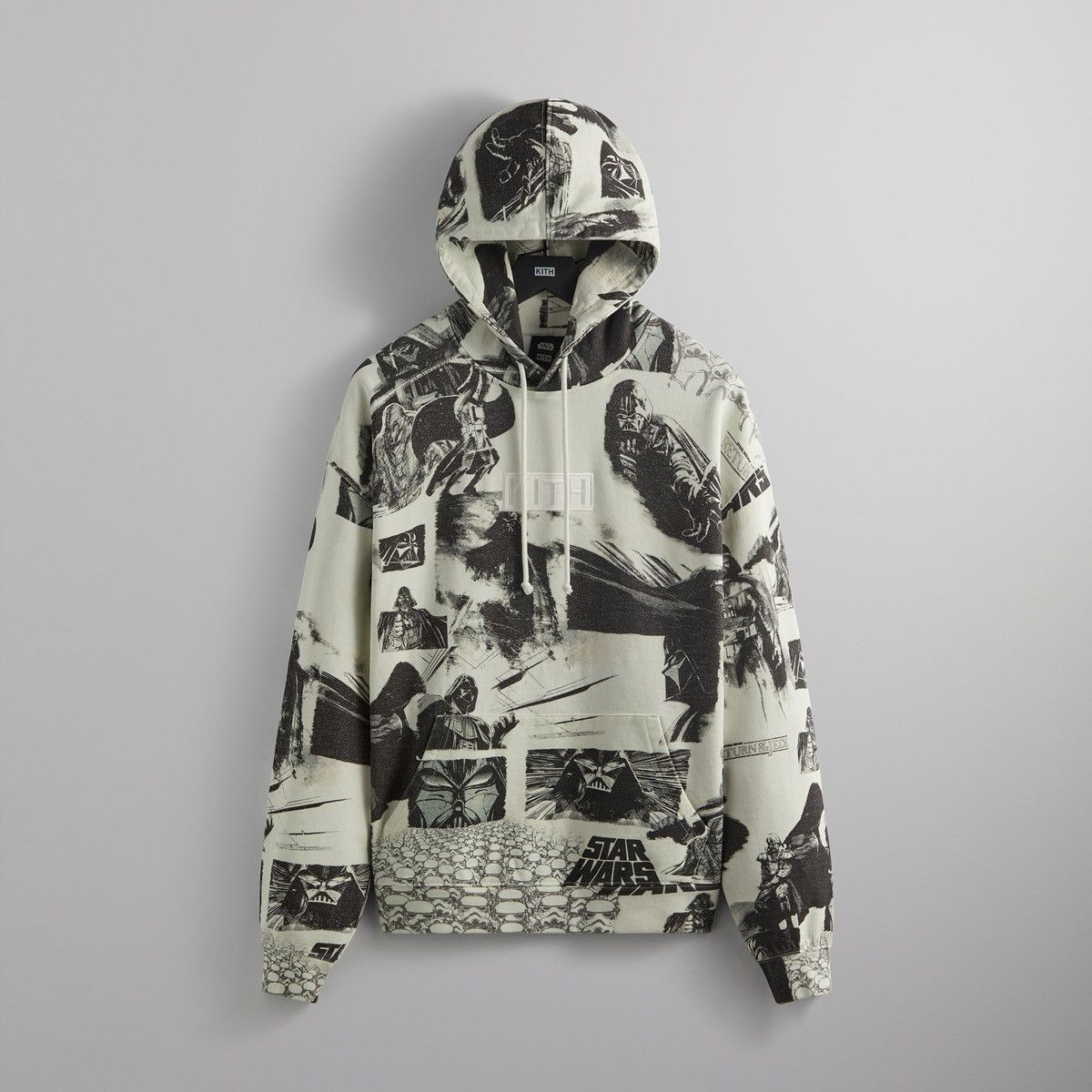 Kith × Star Wars DARTH VADER iLLUSTRATiON CONCEPT ART SKETCH HOODiE WAFFLE Size US XL / EU 56 / 4 - 16 Thumbnail