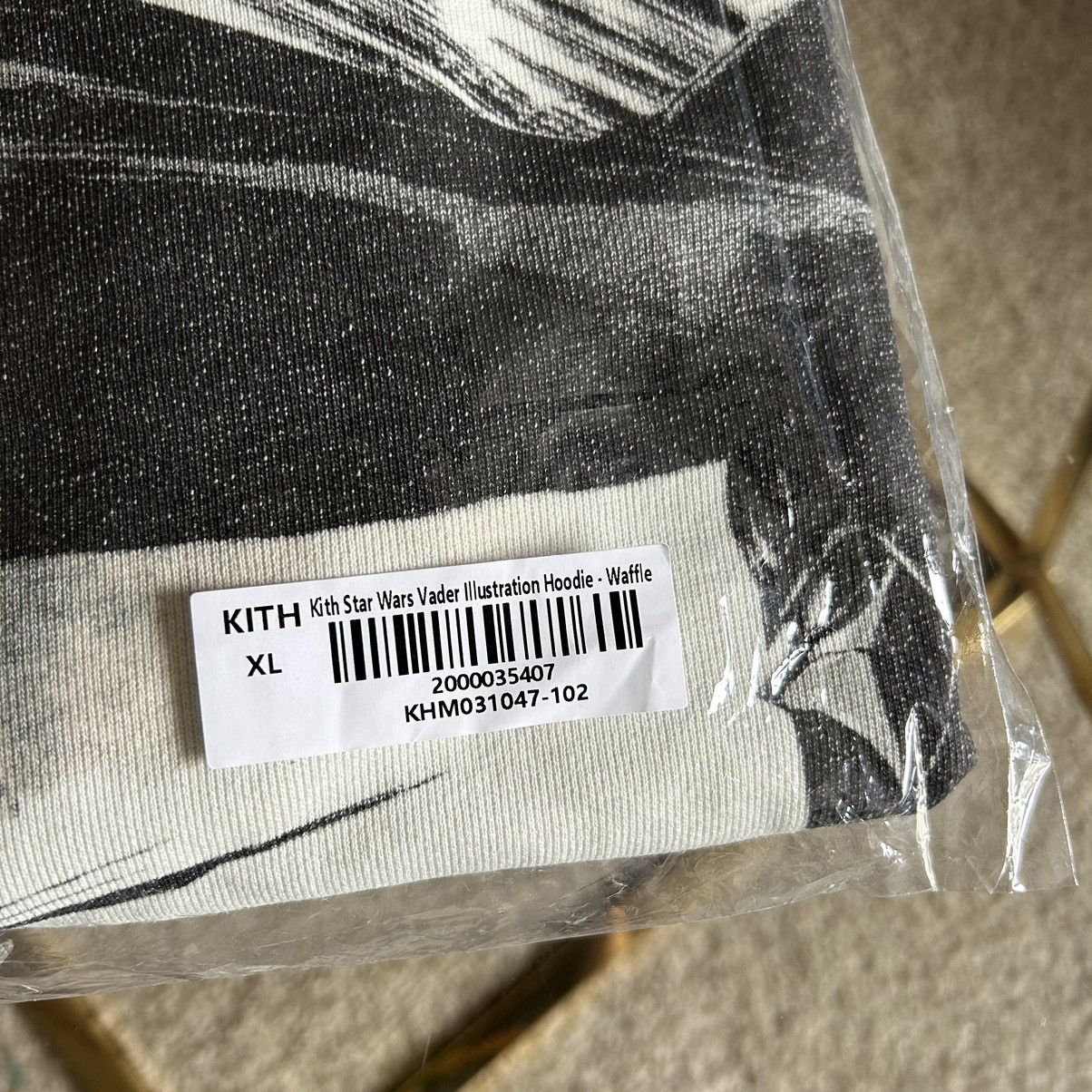 Kith × Star Wars DARTH VADER iLLUSTRATiON CONCEPT ART SKETCH HOODiE WAFFLE Size US XL / EU 56 / 4 - 14 Thumbnail