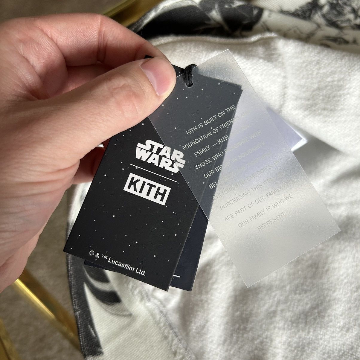 Kith × Star Wars DARTH VADER iLLUSTRATiON CONCEPT ART SKETCH HOODiE WAFFLE Size US XL / EU 56 / 4 - 11 Thumbnail