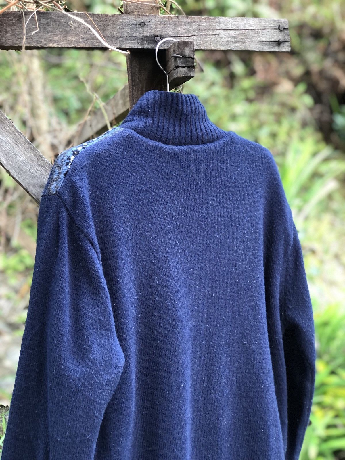 Japanese Brand Vintage Knit Zipper Sweater by Benpan Collection Size US M / EU 48-50 / 2 - 5 Thumbnail