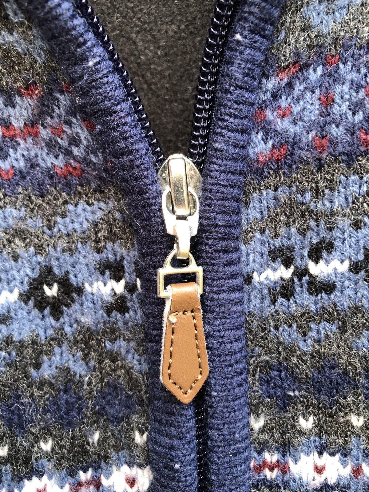 Japanese Brand Vintage Knit Zipper Sweater by Benpan Collection Size US M / EU 48-50 / 2 - 7 Thumbnail