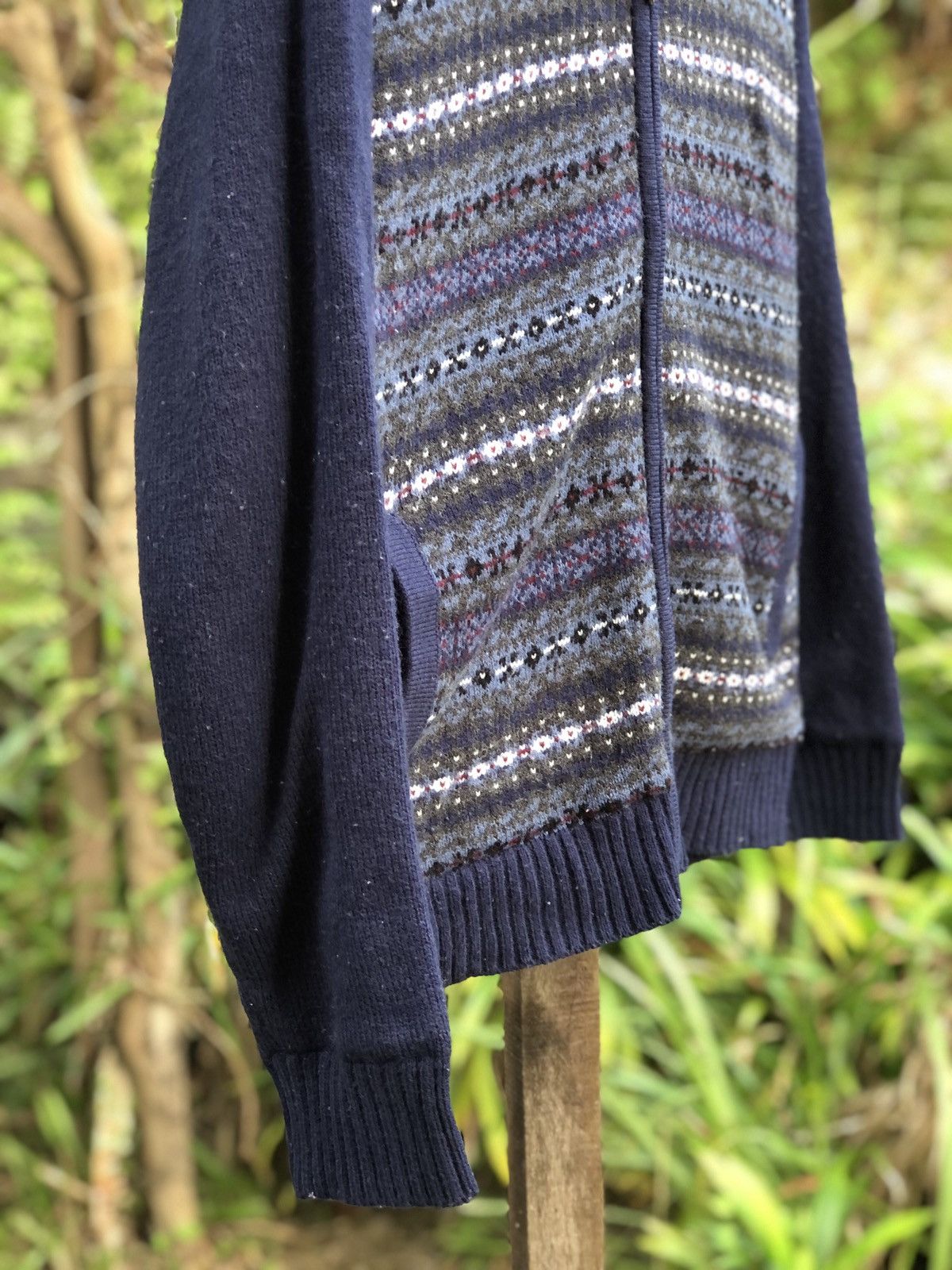Japanese Brand Vintage Knit Zipper Sweater by Benpan Collection Size US M / EU 48-50 / 2 - 3 Thumbnail