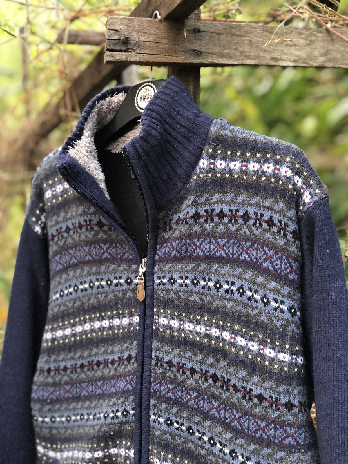 Japanese Brand Vintage Knit Zipper Sweater by Benpan Collection Size US M / EU 48-50 / 2 - 2 Thumbnail