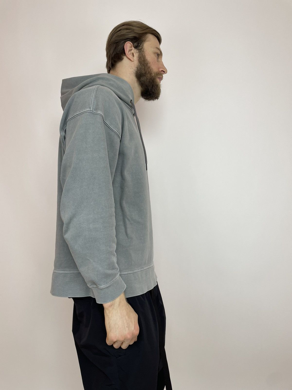 Zara ZARA Mens Hoodie washed grey size Large Size US L / EU 52-54 / 3 - 8 Thumbnail
